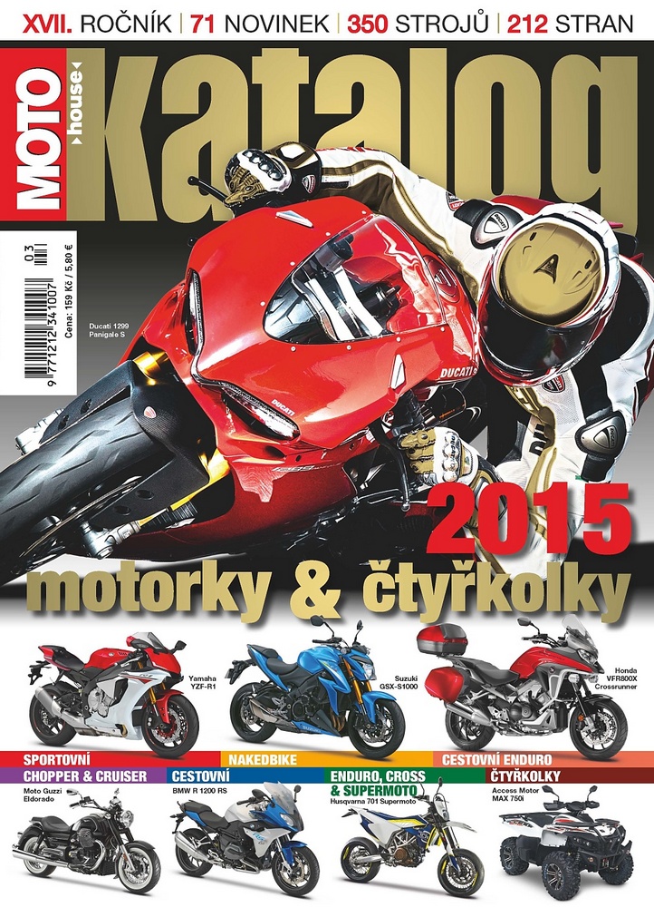 Motohouse katalog motorek a čtyřkolek 2015